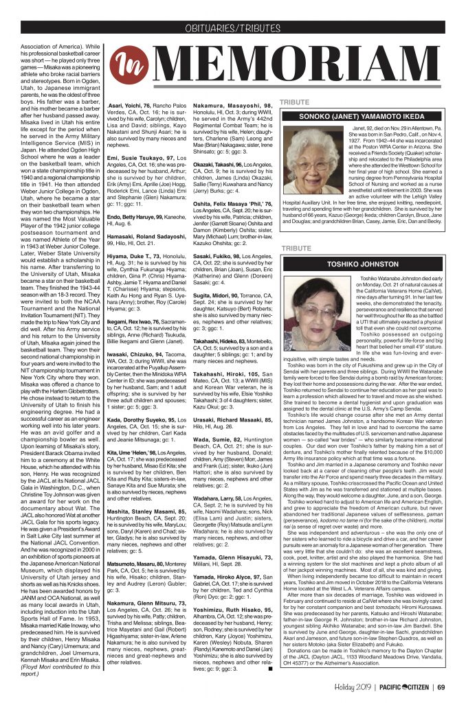 2019 Obituaries – Pacific Citizen